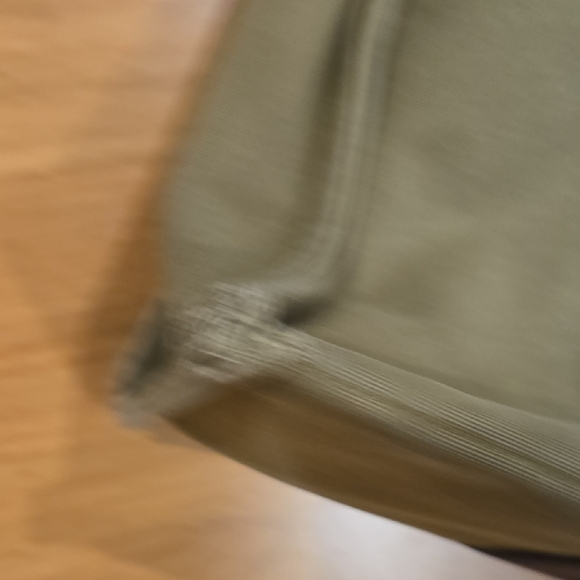 Hermes Green Canvas Tote with Navy Stripes, French Chic, Unisex, GUC - Picture 9 of 11